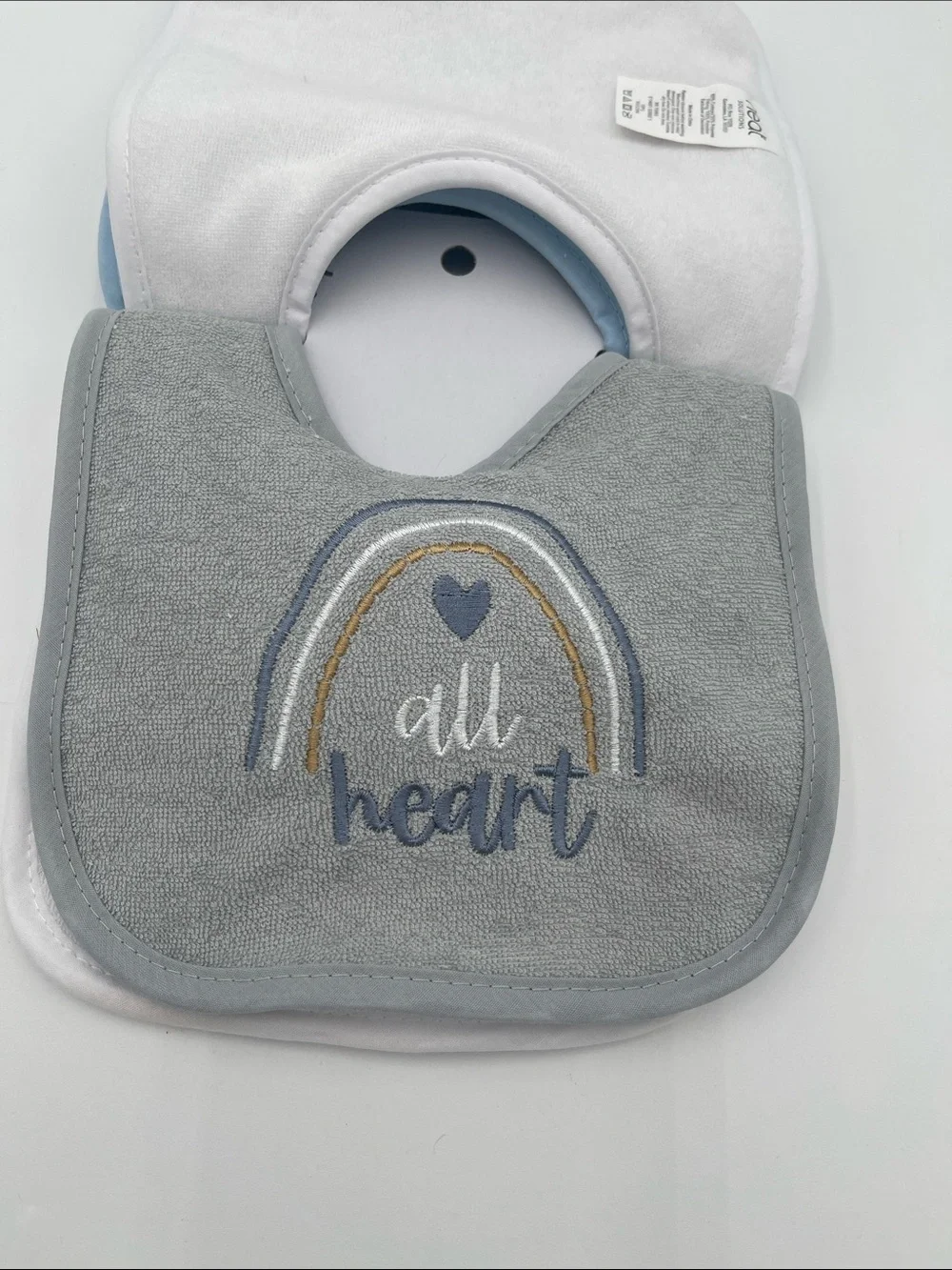 Neat Solutions Blue Infant Bibs - 4 Pack (Thank Heaven for Little Boys)